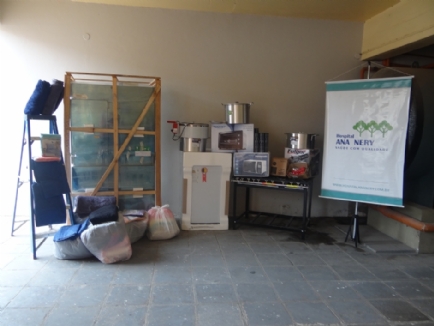 Eletrodomsticos e utenslios foram doados pelo Rotary Club Santa Cruz do Sul